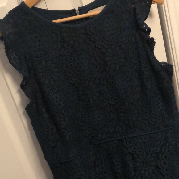 Loft navy blue lace dress - Picture 5 of 5